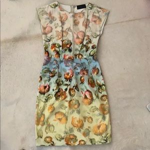 DEREK LAM
Floral Print Knee-Length Dress